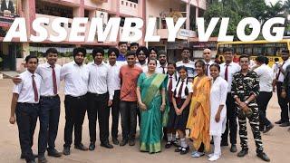 Our class's (12th i's) SPECIAL ASSEMBLY VLOG !! - Piyush S.