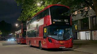 FRV. Go Ahead London Route N155. Aldwych - Morden. Wright Gemini 3 B5LH WHV84 (BD65 EVR)