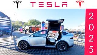 2025 Tesla Model X Lunar Silver Review | Visual Walk-around | Is this the Best SUV?