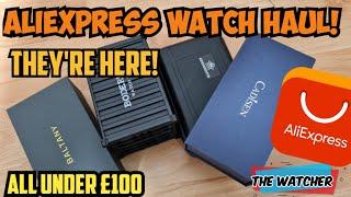 1st AliExpress watch haul! 1 week delivery! | All under £100 watch unboxing | The Watcher