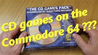 CD Games on a Commodore 64 Codemasters CD Games Pack