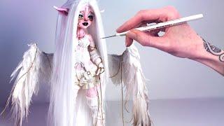 I Made a Fallen Angel! ○ Custom OOAK Art Doll Monster High Repaint Process ○