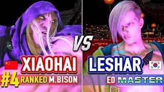 SF6  XIAOHAI (#4 Ranked M.Bison) vs LESHAR (Ed)  Street Fighter 6 High Level Gameplay