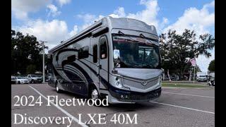 2024 Fleetwood Discovery LXE 40M! This RV has luxury coach features and a genius layout at under 40'