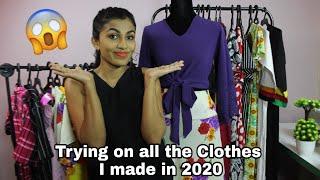 Trying on all the clothes I made in 2020 |Sewing with ISHU| most popular sewing channel in Sri Lanka