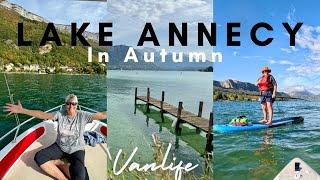 LAKE ANNECY in October, Boating, SUP, Swims, VAN LIFE Adventures!