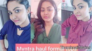 Myntra haul for formal tops