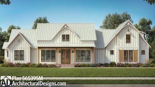 Plan 56539SM | 4-Bed Modern Farmhouse Walkthrough Tour!