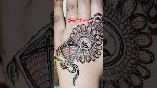 Festive Makar Sankranti Mehndi Design l Kites and Celebrations #mehandiart #shortsviral #shortsfeed