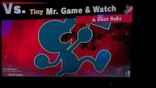 Vs. Tiny Mr. Game & Watch (Buzz Buzz)