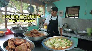 Unang paluto 2025, Cooking six Filipino dishes | mga Lutong Pinoy