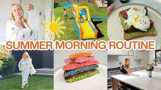 SUMMER Morning Routine ️ Mom of 3 - Slowing Down 