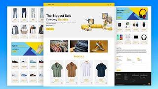 How to Create a Complete Responsive eCommerce Website Using HTML CSS & BOOTSTRAP