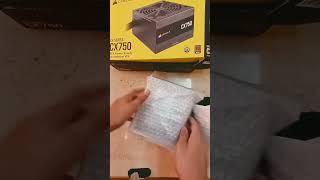 Corsair CX750 power supply for pc unboxing