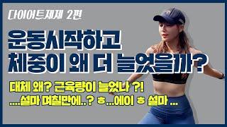 [다이어트제제]운동시작하고 체중이 더 늘었다! 왜?!