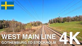 4K CABVIEW: West Main Line (Gothenburg to Stockholm)