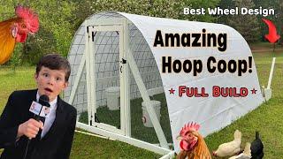 How to build a chicken coop - the "Full Build" video - DIY Hoop coop chicken tractor