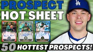 2024 MLB Prospect Hot Sheet #7 | 50 Hottest MiLB Players | Bowman Baseball Cards | Top Prospects 