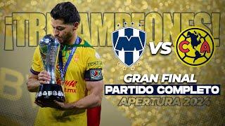  PARTIDO COMPLETO: Rayados vs América  | GRAN FINAL - Apertura 2024 Liga Mx | TUDN