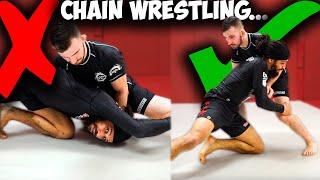 3 EASY Ways To Chain Failed WRESTLING Takedowns For MMA and BJJ | Coach Kajan Johnson