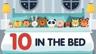 Ten in the Bed (aka Roll Over) • Nursery Rhyme with Lyrics • Animated Counting Song for Kids