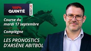 Pronostics Quinté PMU - 100% Quinté du Mardi 17 septembre à Compiègne