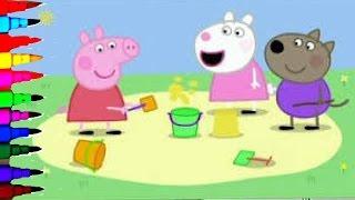 PEPPA PIG Coloring Book Pages Kids Fun Art Activities Disney Brilliant Color Videos