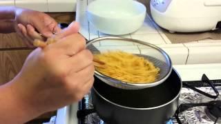 Cooking Chinese Egg Noodle