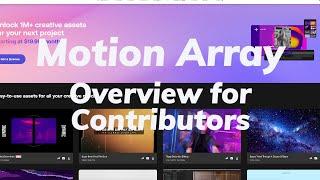 Overview of Motion Array for Stock Contributors | Stock Video