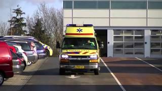 [A1 Showtje sirene + versneller] Ambulance 17-170 Rotterdam gaat terug vanaf Catharina ziekenhuis