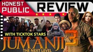 JUMANJI: THE NEXT LEVEL (2019) Movie Public Review in Hindi with TICKTOK STARS | Dwayne Johnson