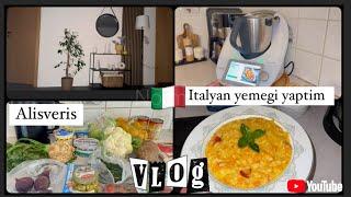 Günlük Vlog | Italyan yemegi| Havuclu Risotto yemegi | Alsiveris yaptim |