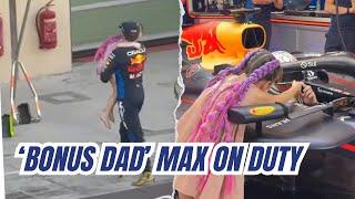 Max Verstappen being WHOLESOME Dad to Penelope during Abu Dhabi GP