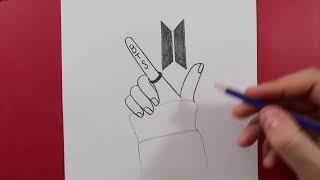 How To Draw BTS / Kolay Yoldan Bts Çizimleri / Karakalem Çizim Fikirleri Kolay / ma çizim