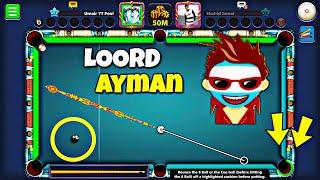 Umair xD vs Loord Ayman Fan // 8 Ball Pool // Incredible Level 999 Kiss Shots