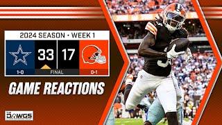 Browns vs Cowboys: Game Reactions - How Concerned Are You After Week 1?