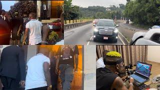 Shatta Wale and Team Arrive in Akropong Ahead of Reemas Lounge Opening