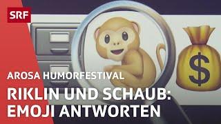 Riklin & Schaub: Menschen die nur mit Emojis antworten | Arosa Humorfestival 2021 | Comedy | SRF