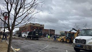 Athens community help clean up downtown following overnight storms