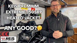 In-depth review of the KEIS J505RP heated motorcycle jacket. 