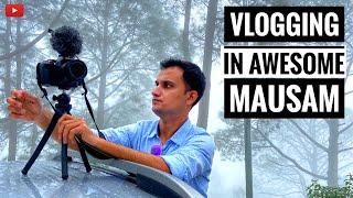 Vlogging in Awesome Mausam, Travelling to Chirping Orchard, Mukteshwar with friends, Best Resort.