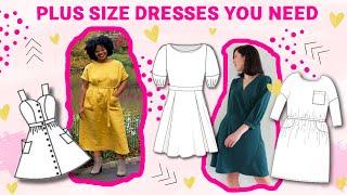 I LOVE these summer dress sewing patterns | plus size inclusive