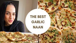 HOMEMADE GARLIC NAAN! Easy, Quick, and Delicious