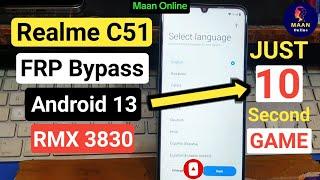 Realme C51 FRP Bypass | New Trick 2024 | Realme C51 (RMX 3830) Hard Reset