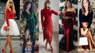 Christmas Party Outfits Fancy Classy Elegent Dresses Design 2024