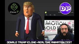 Donald Trump real time character animation test using Reallusion motion live plugin