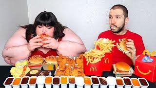 Massive McDonald's Feast With Hungry Fat Chick • MUKBANG