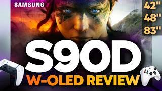 Samsung S90D OLED TV / Monitor Review (W-OLED) 42" 48" 83"