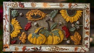 Vintage fall frame home decor