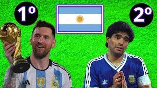 Top 10 mejores jugadores ARGENTINOS de la historia del Fútbol